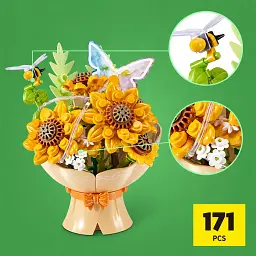 Конструктор Max у капсулі серії "Bouquets" S1 - Букет соняшників (світло) - мініатюра 2