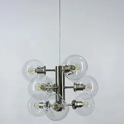 Ексклюзивна люстра в трендовому кольорі корпусу Satin Nickel Line.F MD 9050-9 - мініатюра 6