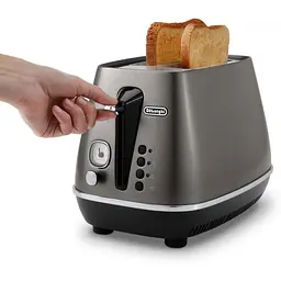 Тостер DeLonghi CTOT 2103 GY Icona Metallics (00000024337) - мініатюра 4