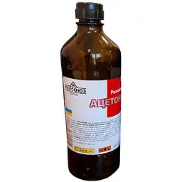 Ацетон УКРСОЮЗ 0,5л 0,4кг Д (скло)