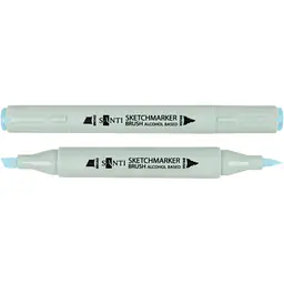 Набір спиртових маркерів Santi Brush SA-182 морозний синій 6 шт. (390982)