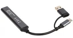 USB-Хаб Maxxter USB 3.0 HU3C-4P1CN-01 (HU3C-4P1CN-01) - мініатюра 3