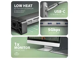 USB-хаб AXAGON HMC-10HLS - мініатюра 4