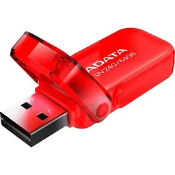 USB флеш накопичувач ADATA 64GB AUV 240 Red USB 2.0 (AUV240-64G-RRD)