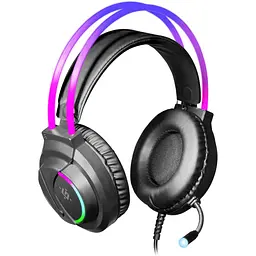Ігрова гарнітура Defender Flame RGB кабель 2 м чорна (64555)