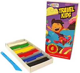 Пластилін Travel kids 6×72г зі стеком ГАММА’UA