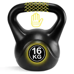 Гиря вінілова Cornix 16 кг XR-0432 Black - мініатюра 3