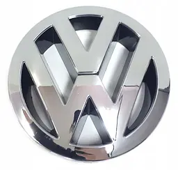 Емблема решітки Volkswagen Хром d=137 мм для Golf 6 Passat B7 європа Caddy Пластик(на напрямних)