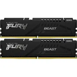 Kingston Пам'ять ПК DDR5 64GB KIT (32GBx2) 5600 FURY Beast