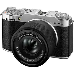 Бездзеркальний фотоапарат Fujifilm X-M5 Kit XC 15-45mm f3.5/5.6 OIS PZ Silver (16900771) [136292] - мініатюра 3