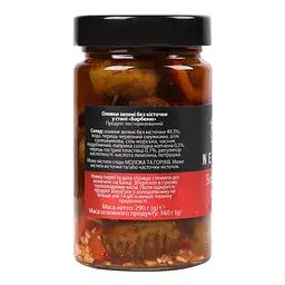 Оливки Nefeli Barbeque olives зелені без кісточки у стилі барбекю 290 г - мініатюра 3