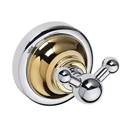 Гачок Bemeta Retro подвійний золото/хром 144206038, Золотий