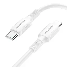 Дата кабель Borofone BX80 Succeed Type-C to Lightning 20W (1m) White - мініатюра 2