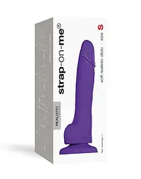 Реалістичний фалоімітатор Strap-On-Me SOFT REALISTIC DILDO Violet - Size S - мініатюра 3