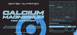 Мінеральний комплекс Scitec Nutrition Calcium Magnesium 90 таблеток - мініатюра 2