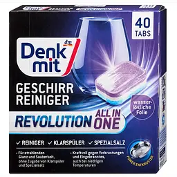 Таблетки для посудомийної машини DenkMit Multi-Power Revolution, 40 шт