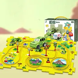 Розвиваюча іграшка-пазл Epik SHT 1103A Dinosaur Park 25 pcs Yellow - мініатюра 3