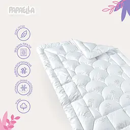 Ковдра дитяча в ліжечко Papaella Super Soft Classic 135х100 см біла (8-11863) - мініатюра 3