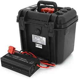 Літій-залізо-фосфатний акумулятор LiFePO4 12.8V 100AH (4S1P/BMS-50A), (395х230х175), 9,5кг, до 3000 циклів