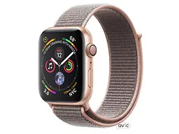 Смарт-годинник Apple Watch Series 4 GPS 44mm Gold Alum. w. Pink Sand Sport l. Gold Alum. (MU6G2)