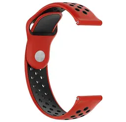 Спортивний ремінець Primo Perfor Sport для годинника Motorola Moto 360 2nd gen (42 мм ) Red Black - мініатюра 2
