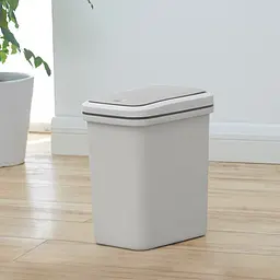 Відро для сміття MBM My Home з кришкою 6 л сіре (BIN-04 6L GRAY) - мініатюра 4