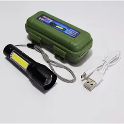 Ліхтарик COP BL-511, акумуляторний ручний, світлодіодний з фокусуванням та USB зарядкою
