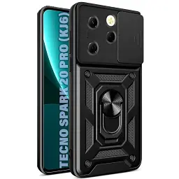 Чохол до мобільного телефона BeCover Military Tecno Spark 20 Pro (KJ6) Black (711022) - мініатюра 1