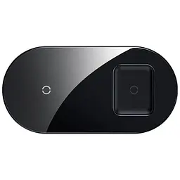 Зарядний пристрій BASEUS Simple 2-in-1 Wireless Charger 18W Max (WXJK-01) чорний - мініатюра 2