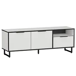 Тумба під телевізор Moreli Forte F-0007 в стилі Loft 1400х505х400 мм Білий