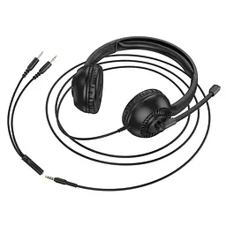 Навушники ігрові HOCO W112 Pure headphones Black - мініатюра 5