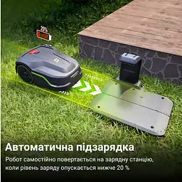 Робот-газонокосилка з GPS і автоматичною картографією, управління через додаток - мініатюра 6