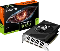 Відеокарта GeForce RTX 4060 8GB Gigabyte D6 (GV-N4060D6-8GD) Б/В