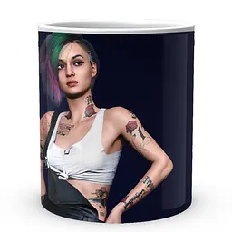 Кухоль GeekLand Cyberpunk 2077 Кіберпанк 2077 Джуді CY 02.606 330 мл білий - мініатюра 2