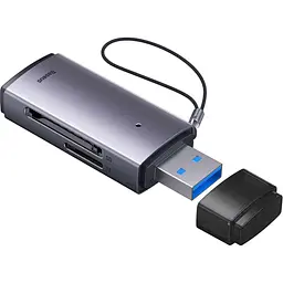 Кардрідер Baseus Lite Series USB-A to SD/TF Grey (WKQX060013) [168990] - мініатюра 5