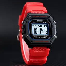 Чоловічий наручний годинник 1496RD Red Skmei acs0030714 - мініатюра 4