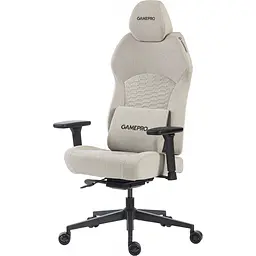 Геймерське крісло GamePro GC760LG Fabric Light Gray [148903] - мініатюра 6
