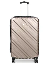 Валіза велика L ABS-пластик Madisson Snowball 03403 78х52х32см 103+17л Шампань - мініатюра 2