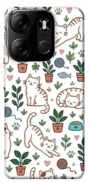 TPU чохол Demsky Cats pattern для Tecno Spark Go 2023