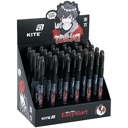 Набір ручок Kite EasyStart Tokyo 24 шт. кулькова синя (K26-099-1)
