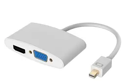 Конвертор-перехідник із mini Display Port (тато) на HDMI/VGA (мама) 30cm