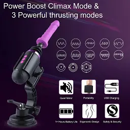 Міні секс-машина Hismith Mini Capsule Sex-Machine with Strong Suction Cup перезаряджається - мініатюра 4