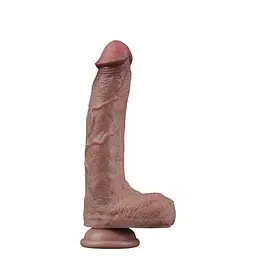 Реалістичний фалоімітатор LoveToy Dual-Layered Silicone Cock #2, 21.5 см