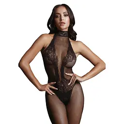 Бодистокінг Le Désir Fishnet and Lace, One Size (чорний) - мініатюра 3
