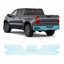 Антигравійна захисна бронеплівка за лекалами для Chevrolet Silverado IV facelift 2022- задній бампер