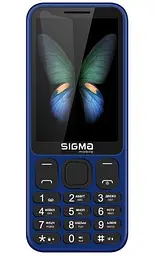 Мобільний телефон Sigma mobile X-style 351 Lider, синій, 2 Micro-SIM + Nano-SIM, дисплей 3.5' кольоровий (320x480), моноблок,