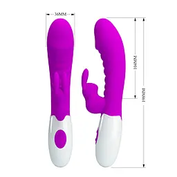 Вібратор Pretty Love Naughty Bunny, рожевий PRETTY LOVE BW-500071 103505 - мініатюра 4