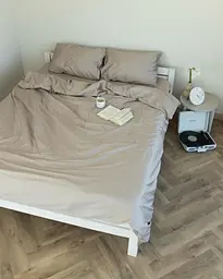 Постільна білизна сімейна Dushka Home Сатин Люкс 20907 160х215х2 см світло-сірий