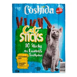 Ласощі м'ясна паличка для котів Coshida Cat Sticks зі смаком баранини та індички 5 г 89142478