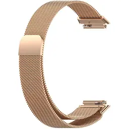 Ремінець DK для Huawei Band 7 Metal Milanese Loop Magnetic (rose gold) - мініатюра 2